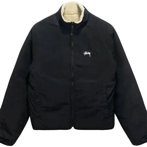 stussy 8 ball jacket replica|stussy reversible jacket.